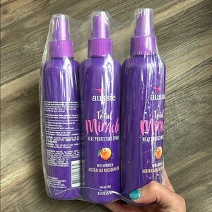NWT 3pk Aussie Total Miracle Heat Protecting Spray